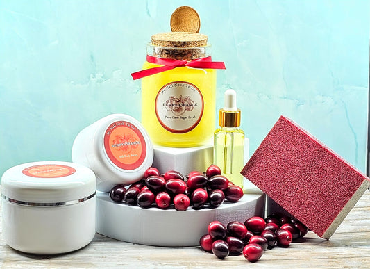 Berry-Orange Pure Cane Sugar Scrub and Soft Body Butter Set